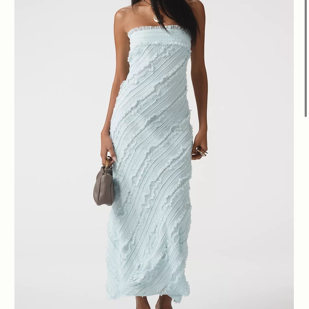 Anthropologie Endless Rose Ruffle Dress